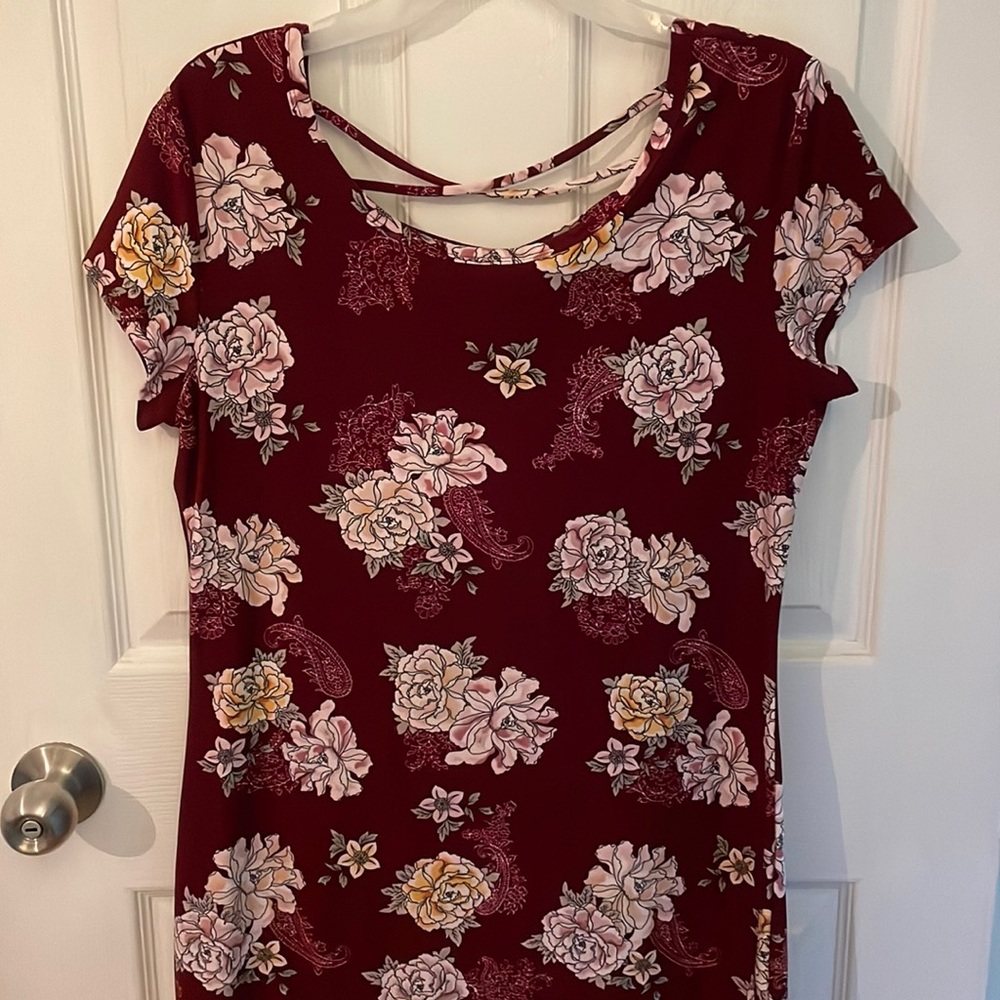 NoBo Red Floral Dress